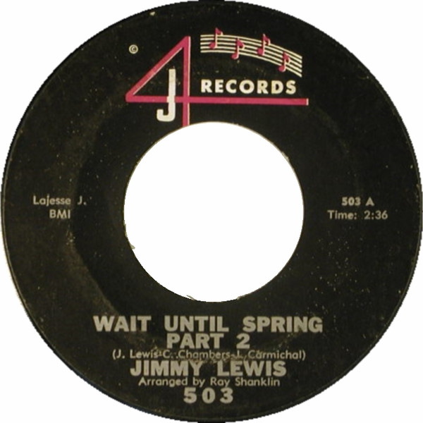 Jimmy Lewis – Wait Until Spring (1963, Vinyl) - Discogs