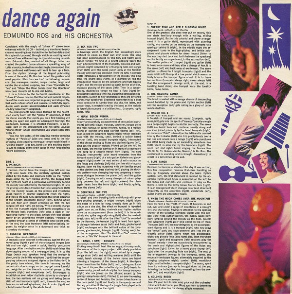 Edmundo Ros And His Orchestra - Dance Again | London Records (SP 44015) - 4