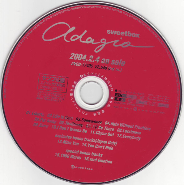 Sweetbox – Adagio (2004, CD) - Discogs