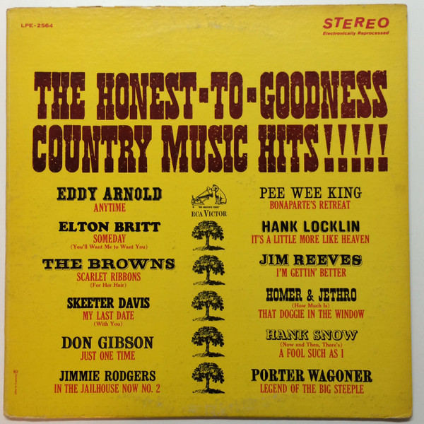 Album herunterladen Various - The Honest To Goodness Country Music Hits