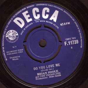 Brian Poole & The Tremeloes - Do You Love Me album cover