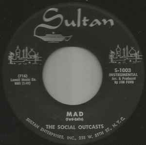 The Social Outcasts - Mad / Blue Guitar album cover