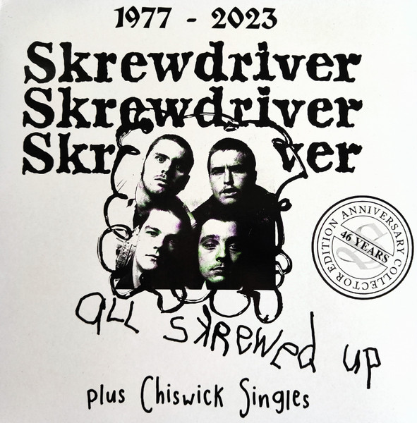 Skrewdriver – All Skrewed Up Plus Chiswick Singles (2023, White 