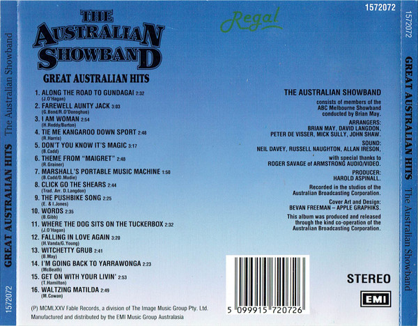 last ned album The Australian Showband - Great Australian Hits
