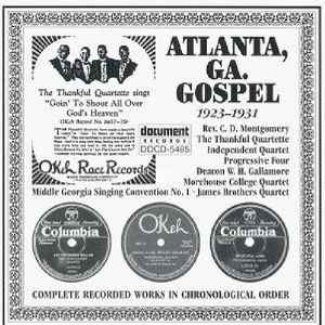 Various - Atlanta, Ga. Gospel (1923-1931) album cover