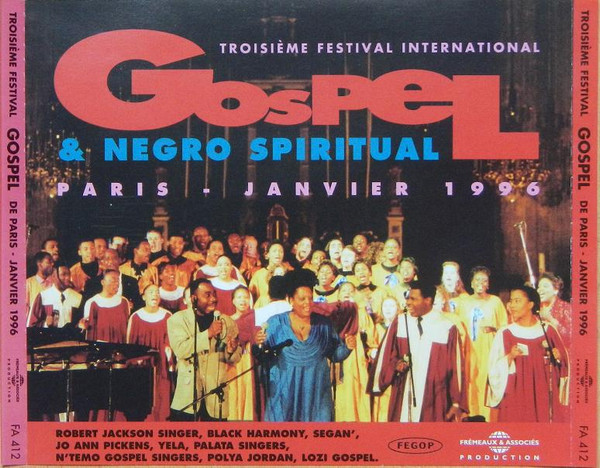 Troisieme festival gospel de Paris, janvier 1996 : oh when the saints ; meet me in Zion ; didn't it rain ;... / Segan', chant | Segan'. Interprète
