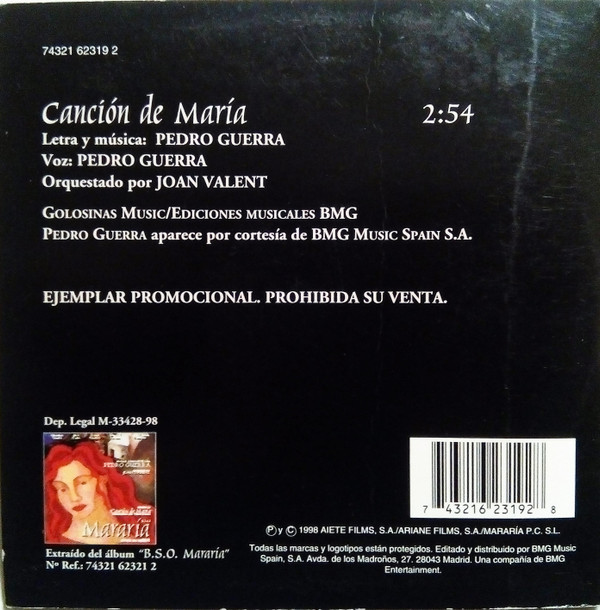 ladda ner album Pedro Guerra - Canción De María