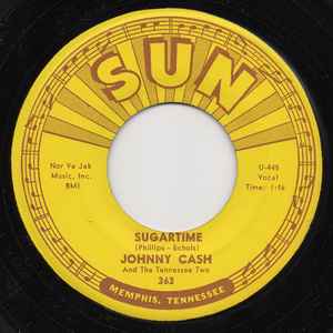 Johnny Cash & The Tennessee Two - Sugartime / My Treasurer album cover
