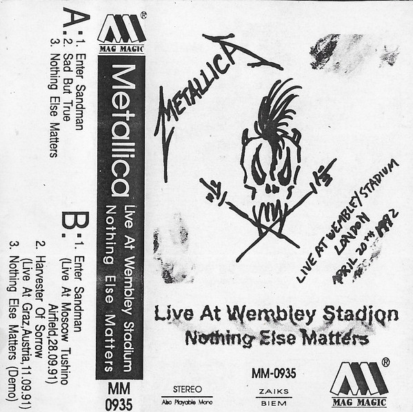 Metallica – Live At Wembley Stadium Nothing Else Matters (Cassette 