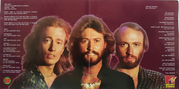 descargar álbum Bee Gees - MTV History 2000