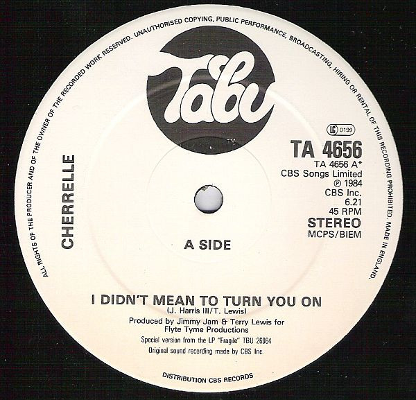 Cherrelle – I Didn't Mean To Turn You On (1984, Pitman Pressing, Vinyl) -  Discogs