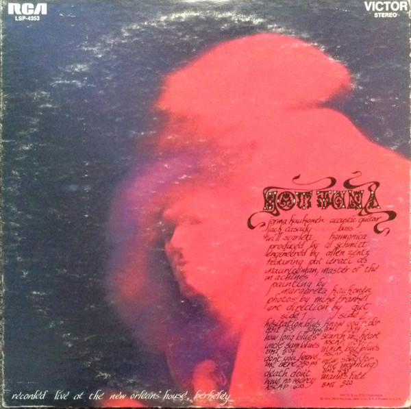 Hot Tuna – Hot Tuna (1970, Hollywood Press, Vinyl) - Discogs