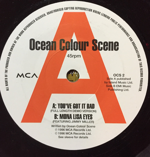 last ned album Ocean Colour Scene - Youve Got It Bad Full Length Demo Version