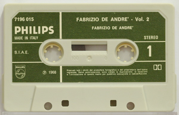 lataa albumi Fabrizio De André - Vol2