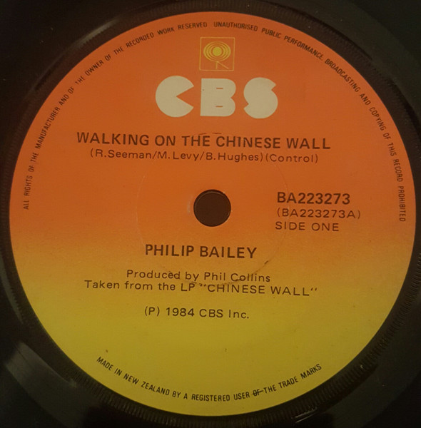 Walking on the Chinese Wall - Philip Bailey - Drum Sheet Music