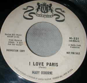 Mary Osborne - I Love Paris / I'm Beginning To See The Light album cover