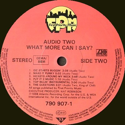 Audio Two - What More Can I Say? | Releases | Discogs