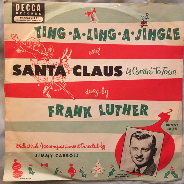 Frank Luther, Jimmy Carroll – Ting-A-Ling-A-Jingle (1951, Vinyl) - Discogs