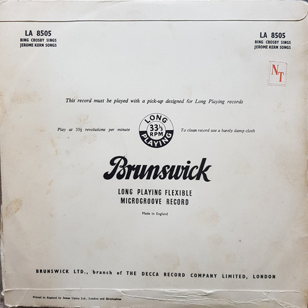 Album herunterladen Bing Crosby - Sings Jerome Kern Songs
