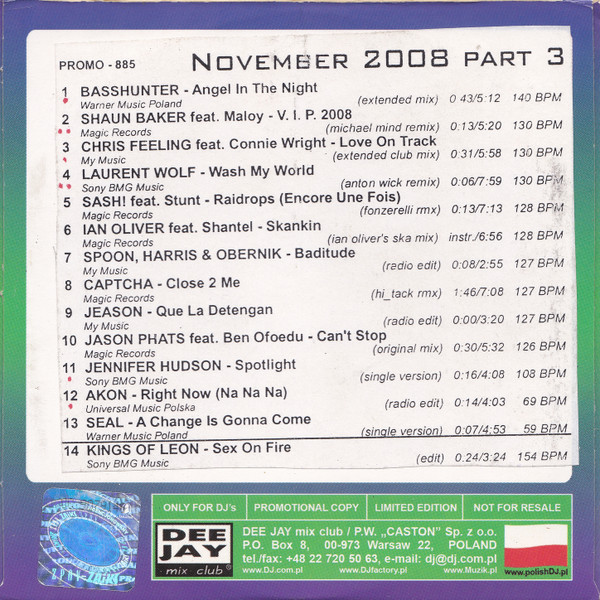 ladda ner album Various - CD Club Promo Only November 2008 Part 2