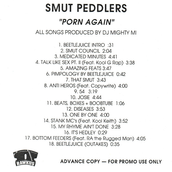 Smut Peddlers – Porn Again (2001, CD) - Discogs