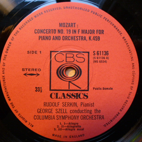 descargar álbum Rudolf Serkin, Mozart, George Szell, The Cleveland Orchestra - Mozart Piano Concertos