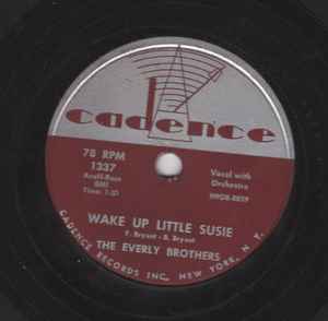 Everly Brothers - Wake Up Little Susie / Maybe Tomorrow album cover
