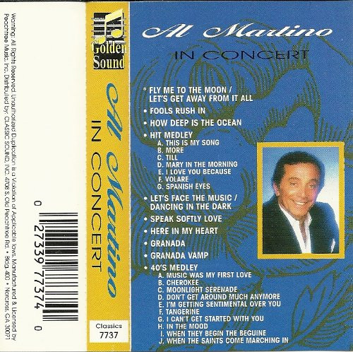 Al Martino - In Concert | Releases | Discogs