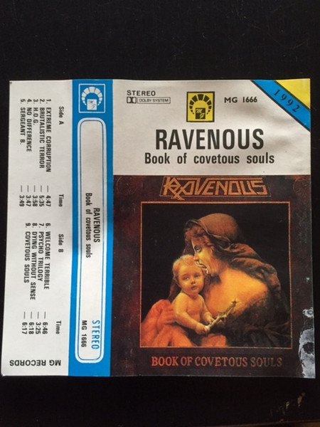 ravenous book of covetous souls 1993 cd thrash-
