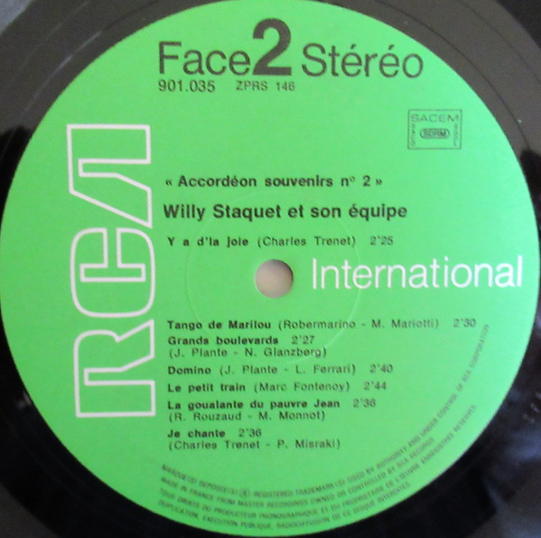 Album herunterladen Willy Staquet - Accordeon Souvenirs N 2