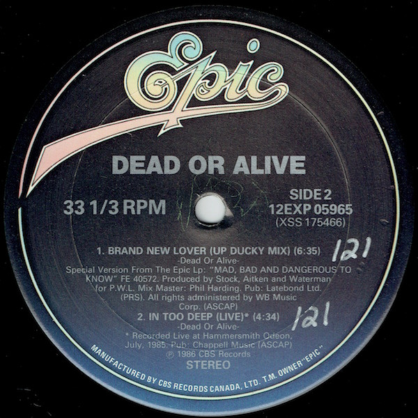 Dead Or Alive - Brand New Lover | Epic (12EXP-05965) - 4