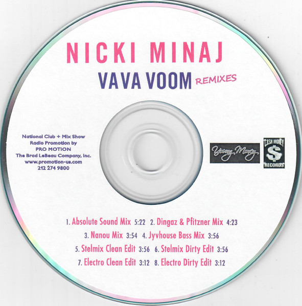 Nicki Minaj – Va Va Voom (2012, CDr) - Discogs