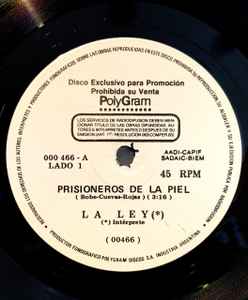 Platillo Dolor Corte de pelo La Ley – Prisioneros De La Piel (1992, Vinyl) - Discogs