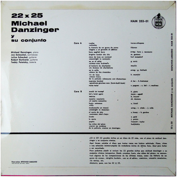 Album herunterladen Michael Danzinger Y Su Conjunto - 22 x 25
