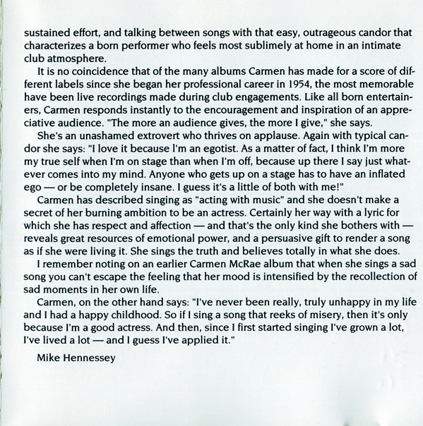 lataa albumi Download Carmen McRae - Live At Ronnie Scotts album