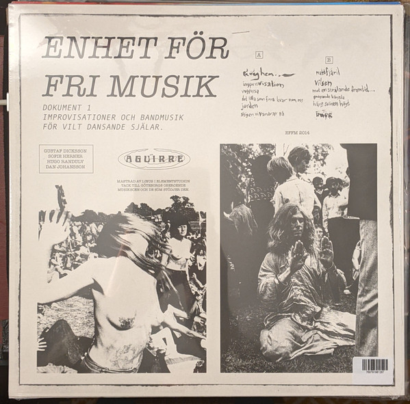 Enhet För Fri Musik - Dokument 1: Improvisationer Och Bandmusik För Vilt Dansande Själar | Aguirre Records (ZORN88) - 2