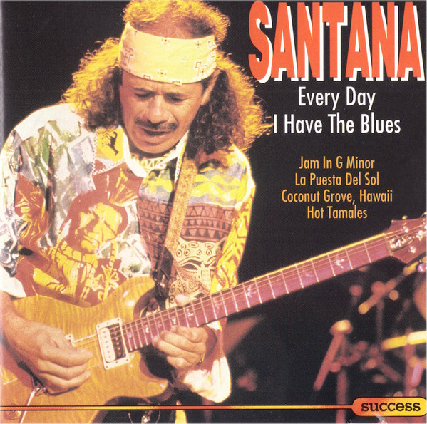 Carlos Santana providing plenty of pop as he shakes the blues