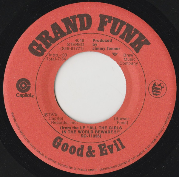 ladda ner album Grand Funk - Bad Time Good Evil