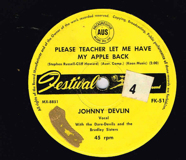 baixar álbum Johnny Devlin - Please Teacher Let Me Have My Apple Back