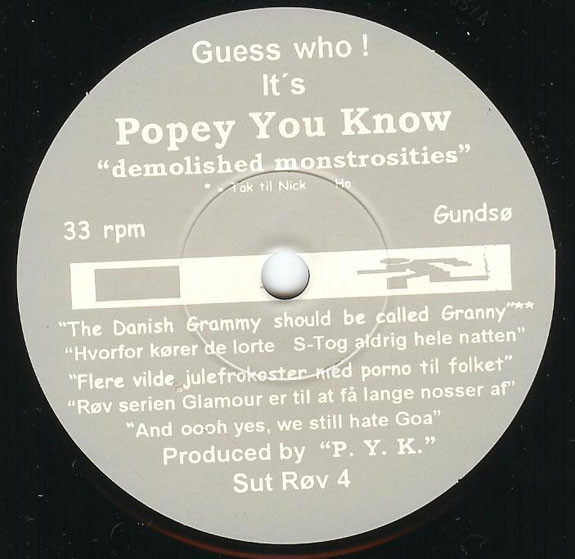 Popey You Know – Monstrosities (1999, Vinyl) - Discogs