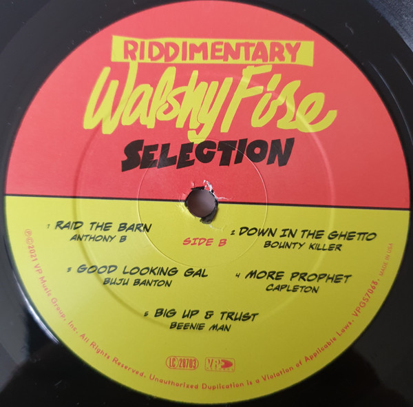 Walshy Fire - Riddimentary Selection | VP Records (VPGS7063) - 4