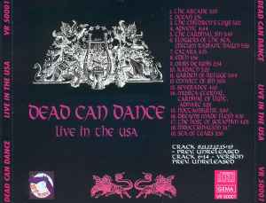 早割り Dead Can Dance - U.S.A. 1993 ☆激レア ！ - CD