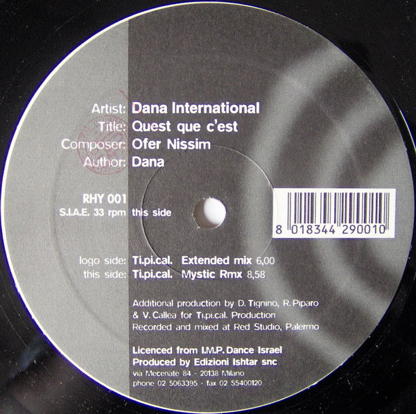 ladda ner album Dana International - Quest Que CEst TiPiCal Remix