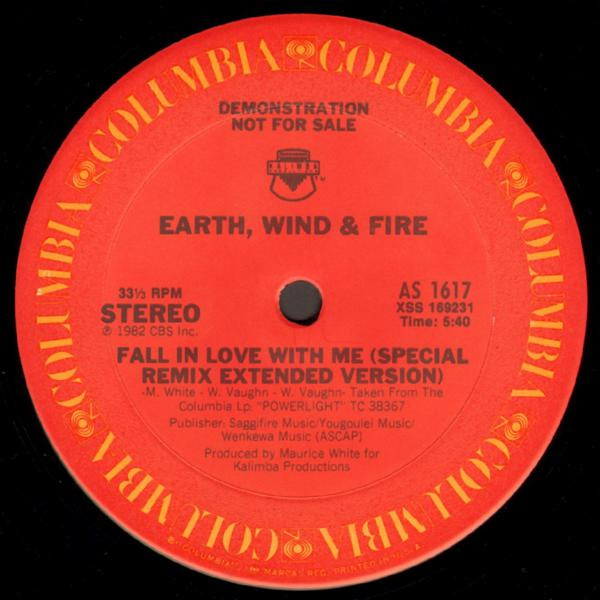 Earth Wind & Fire – Fall In Love With Me (1982, Vinyl) - Discogs