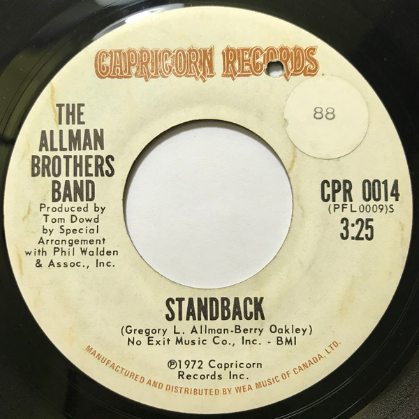 descargar álbum The Allman Brothers Band - One Way Out Standback