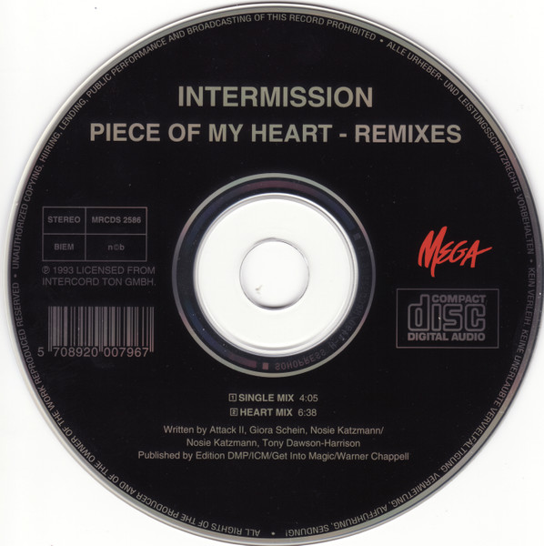Piece Of My Heart - Intermission - Álbum - VAGALUME