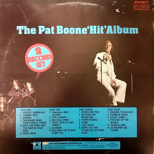 last ned album Pat Boone - The Pat Boone Hit Album