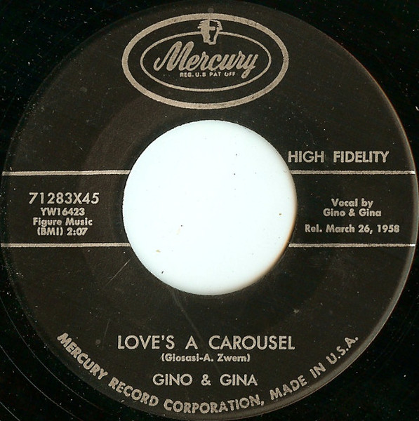 Gino & Gina – Pretty Baby (1958, Vinyl) - Discogs