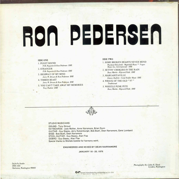 télécharger l'album Ron Pedersen - Ron Pedersen