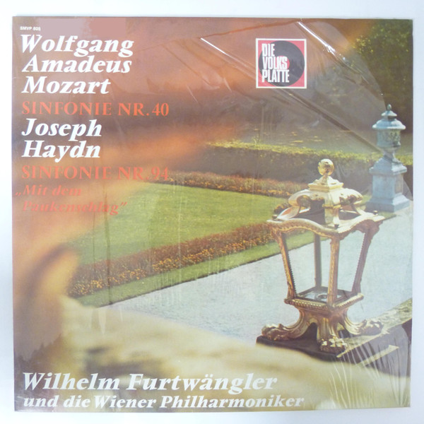 lataa albumi Wilhelm Furtwangler, Wolfgang Amadeus Mozart, Joseph Haydn - Mozart Sinfonie Nr 40 Haydn Sinfonie Nr 94 Mit Dem Paukenschlag